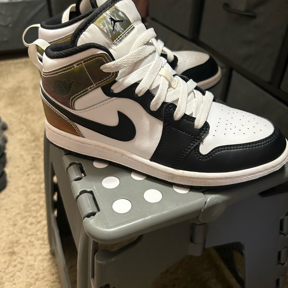 Jordan 1s Black and White Kids' Sneakers